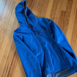 Under Armour Royal Blue Full-Zip Hooded Performance Jacket